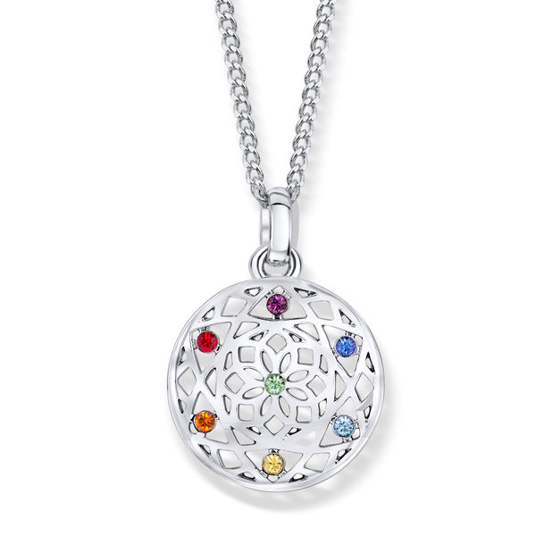 Small Chakra Flower Pendant