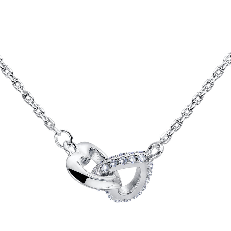 Ciondolo in argento a cuore legato