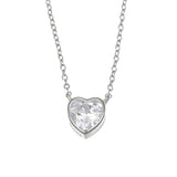 Heart small silver pendant