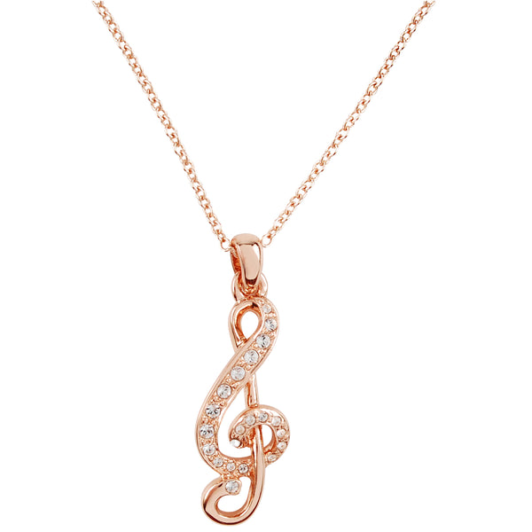 Mozart Clef Anhänger mit Kette Produktfoto