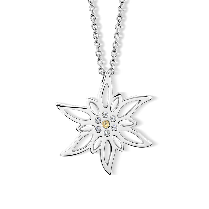 Simone Edelweiss pendant with chain