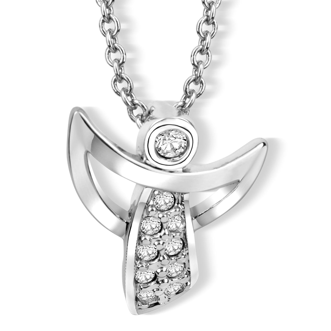 Angel Anhänger mit Kette Produktfoto