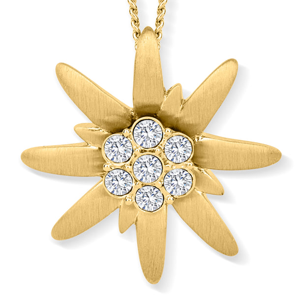 Heidi Edelweiss Anhänger mit Kette Produktfoto