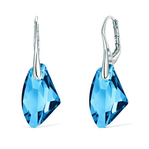 hannah silver earrings - crystalpjewelry