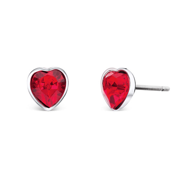 mini heart earrings