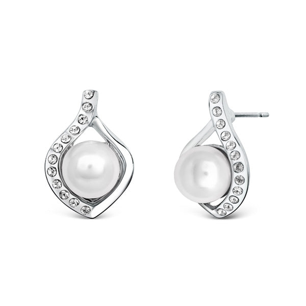 Dahlia Pearl Earrings