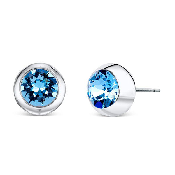 Round Solitaire Small Earrings