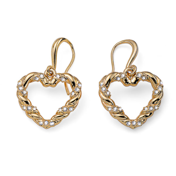Twisted Heart Hanging Earring