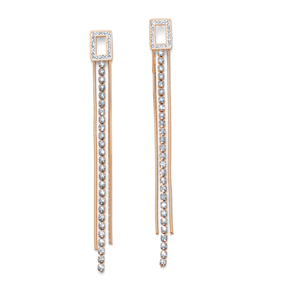 Party Square Earrings - crystalpjewelry