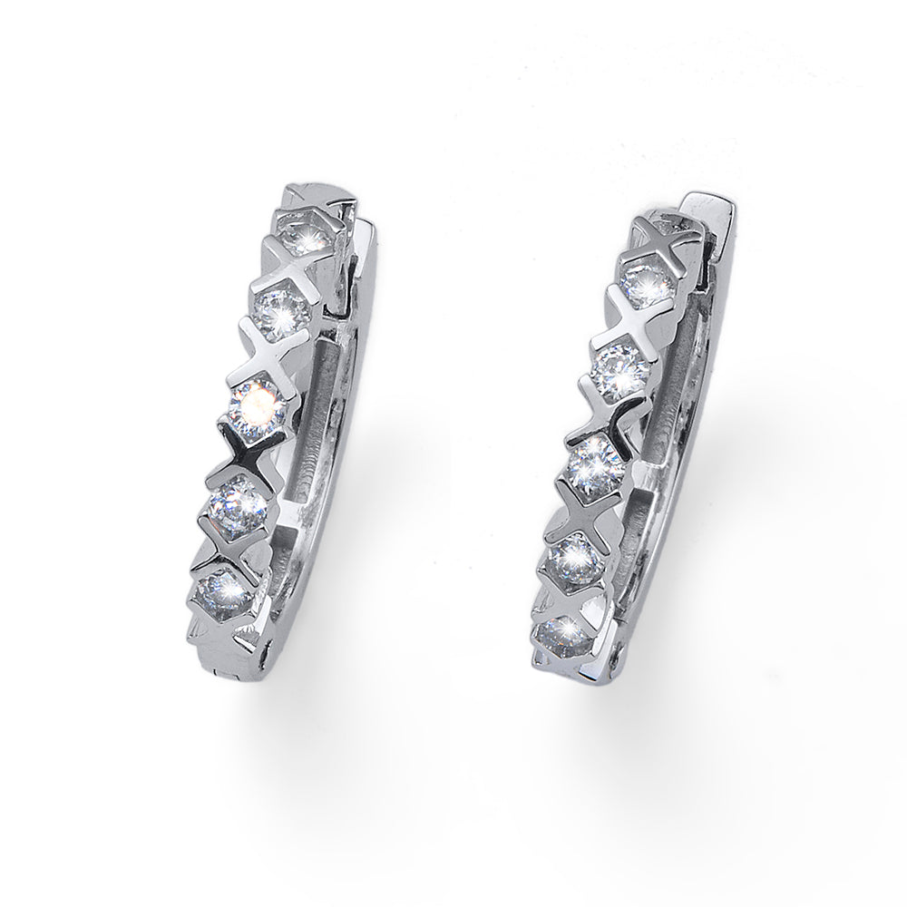 Everyday Silver Hoop - crystalpjewelry