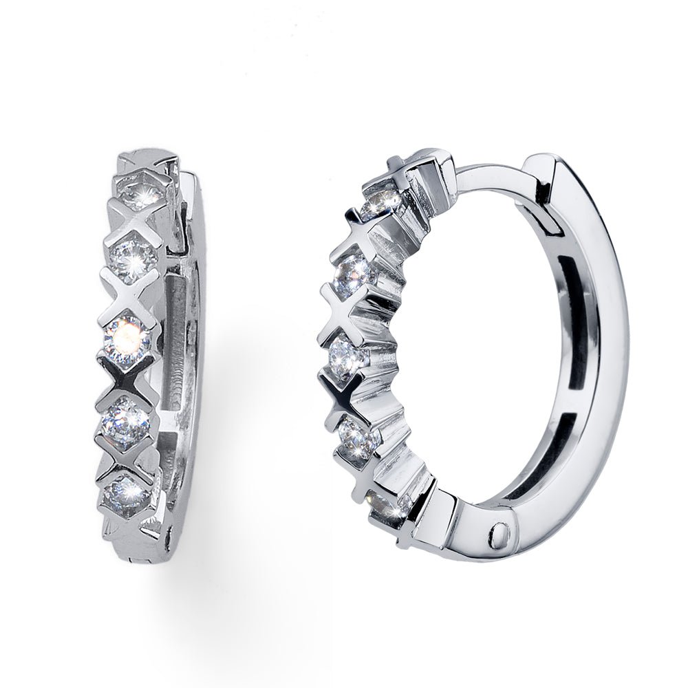 Everyday Silver Hoop - crystalpjewelry