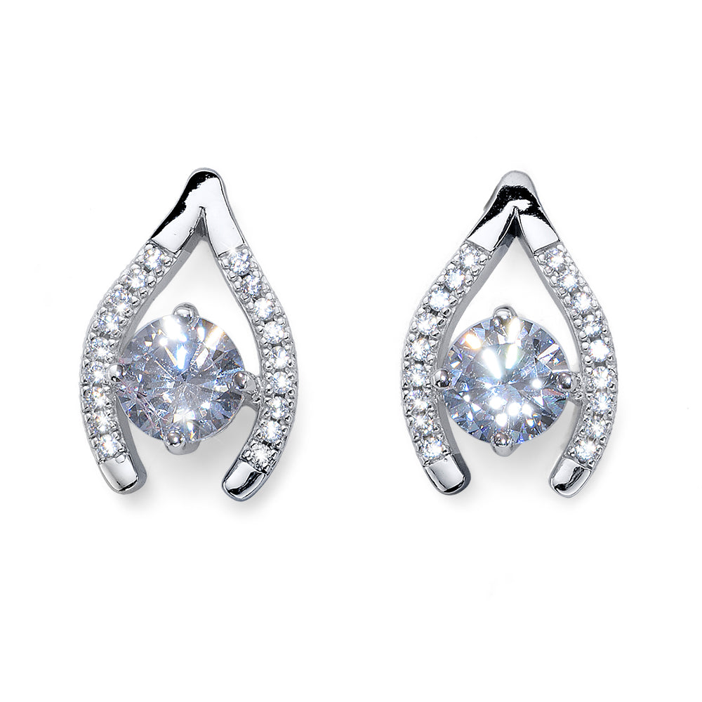 Keep Brilli Silver Earrings - crystalpjewelry