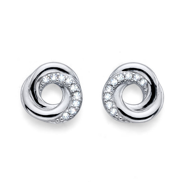 Trilogy Silver Earring