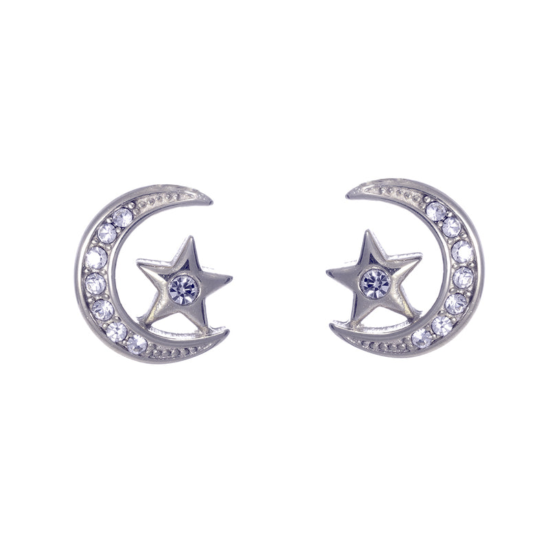 Moon Pin Earring