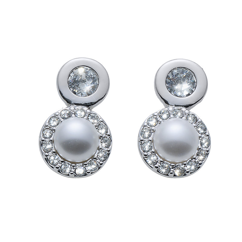 Sofia Pearl Double Pin Earrings