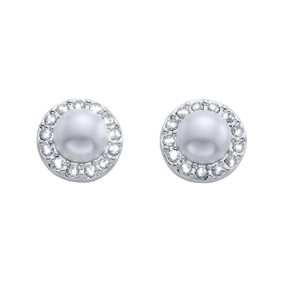 Sofia Pearl Simple Pin Earrings