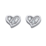 Heart Mini Pin Earrings