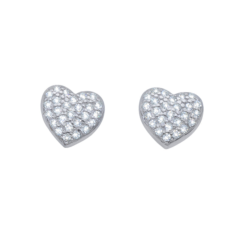 True Heart Silver Earrings