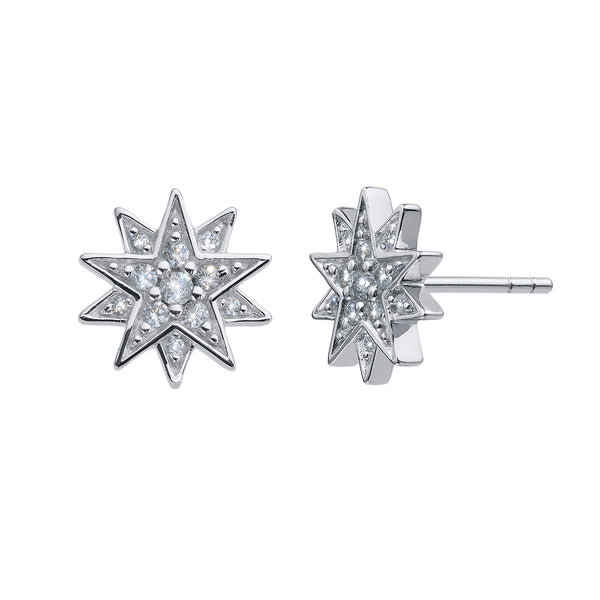 Sisy Silver Post Earrings