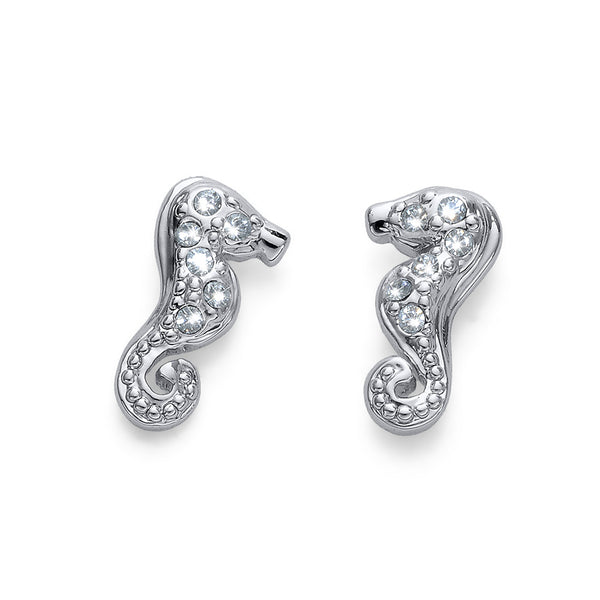 Seahorse Post Earrings