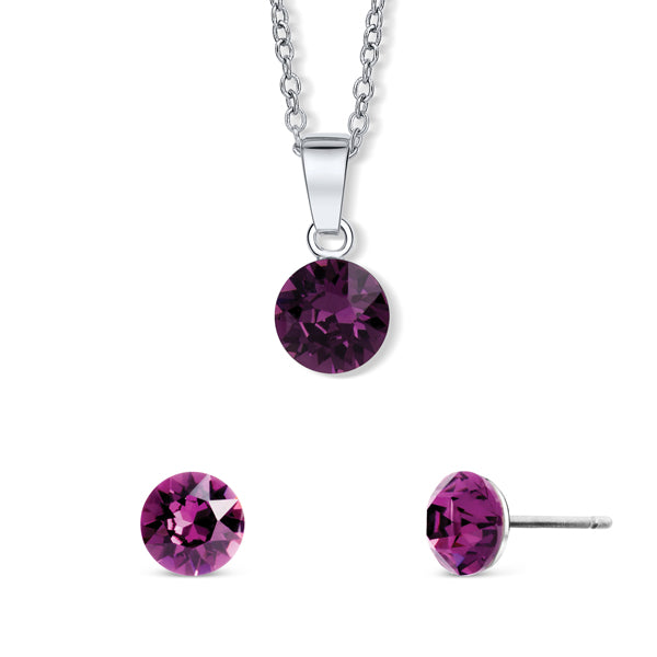 Set Tubby Earrings and Diana Necklace