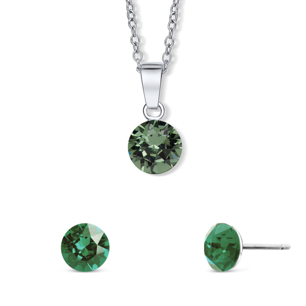 Set Tubby Earrings and Diana Necklace