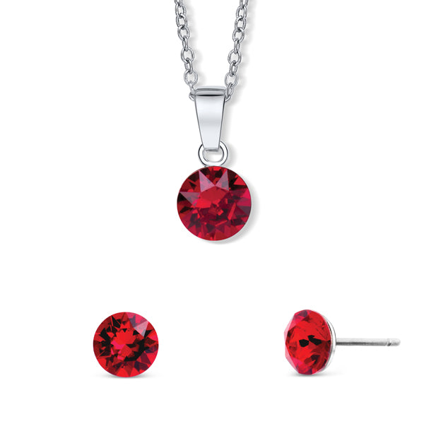 Set Tubby Earrings and Diana Necklace