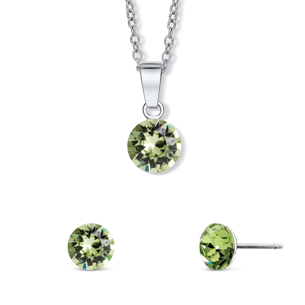 Set Tubby Earrings and Diana Necklace