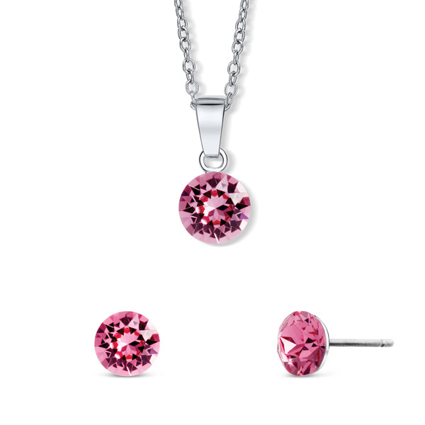 Set Tubby Earrings and Diana Necklace