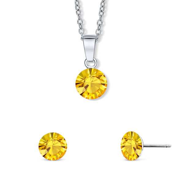 Set Tubby Earrings and Diana Necklace