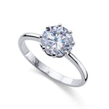 Exclusive Solitaire Silver Ring