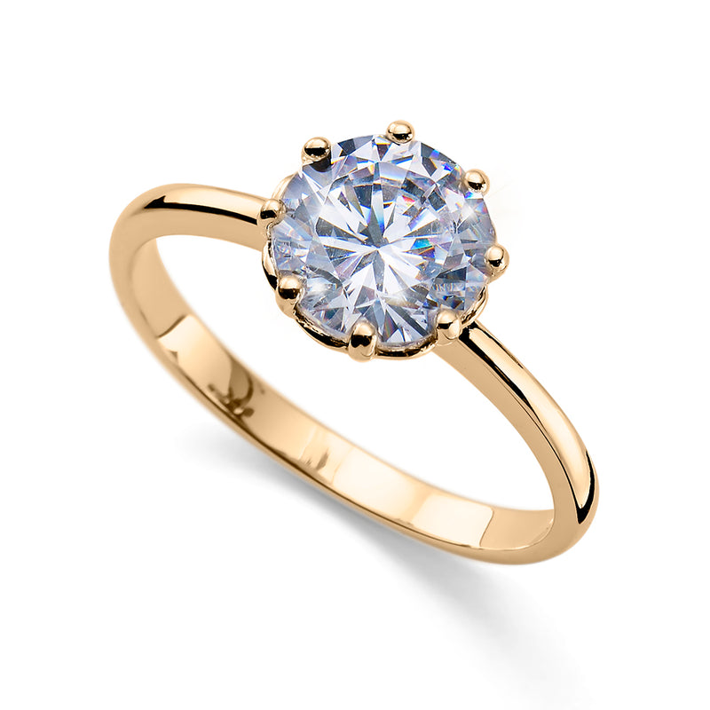 Exclusive Solitaire Silver Ring