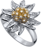 Argento Esclusivo anello Edelweiss