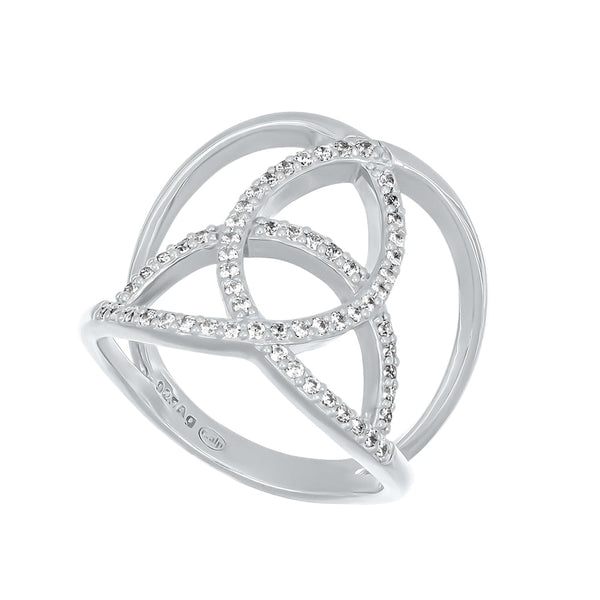 Celtic knot silver ring