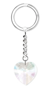 Crystal Heart Keyring