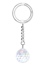 Crystal ball key ring