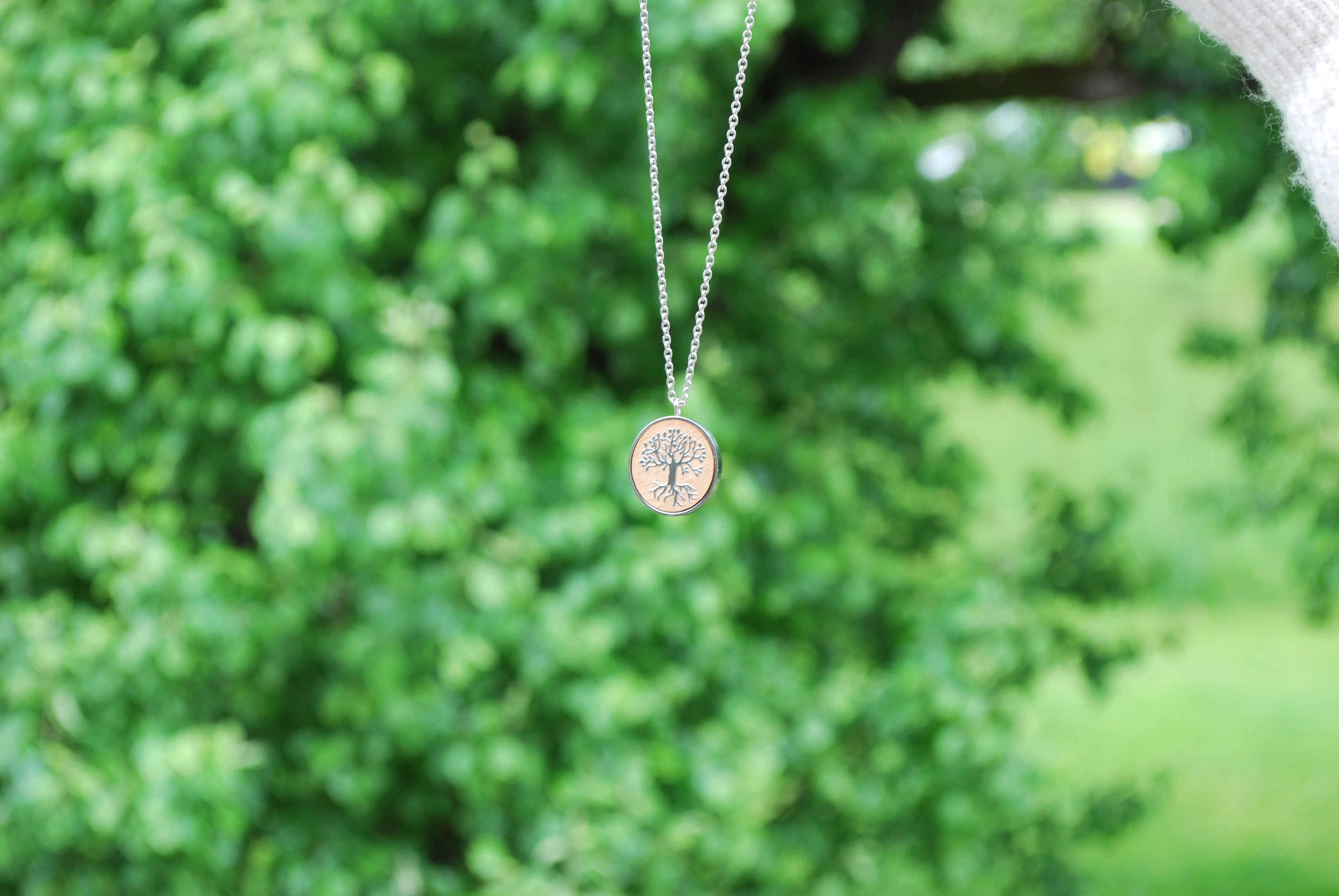 Silver tree of life pendant - crystalpjewelry