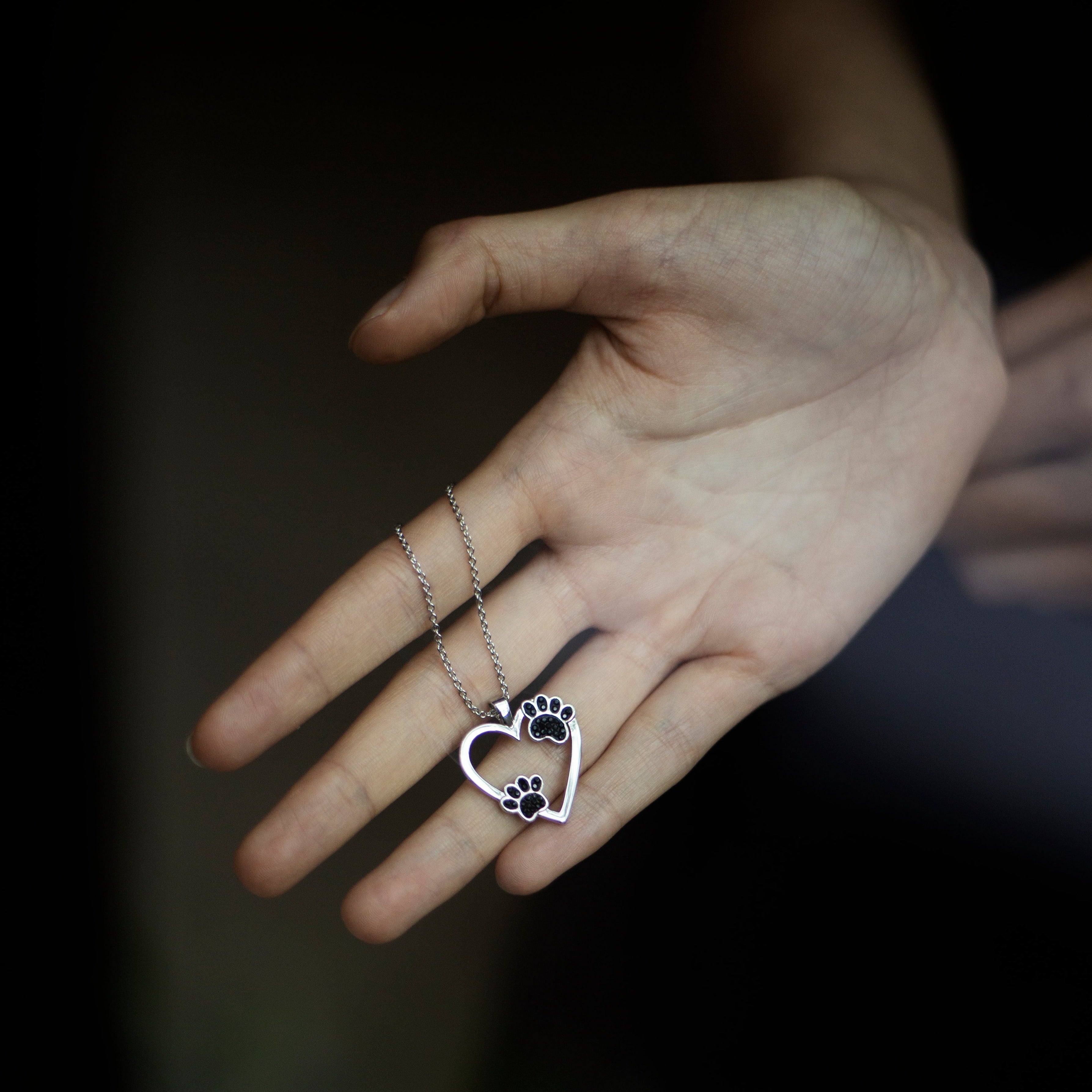 Heart With Paws pendant - crystalpjewelry