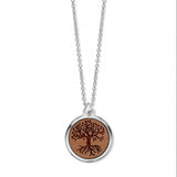 Wooden Tree Of Life Anhänger mit Kette
